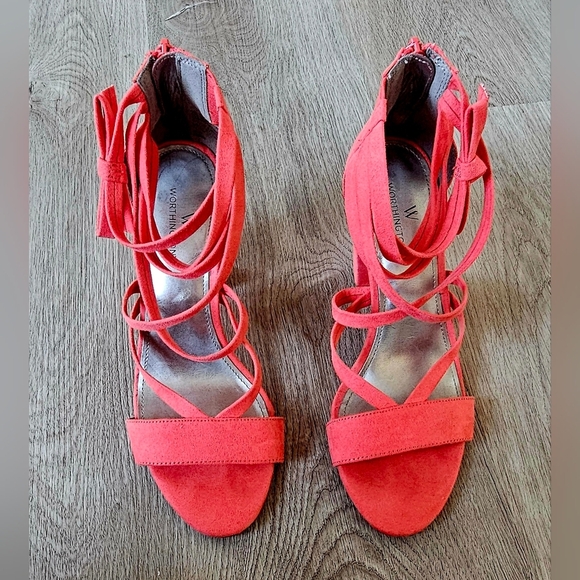 Size 6 Worthington Alexi Strappy Block Heel Sandals - Picture 3 of 9